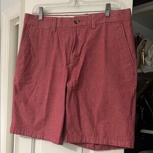 Old Navy Men's Red Flat Front Shorts